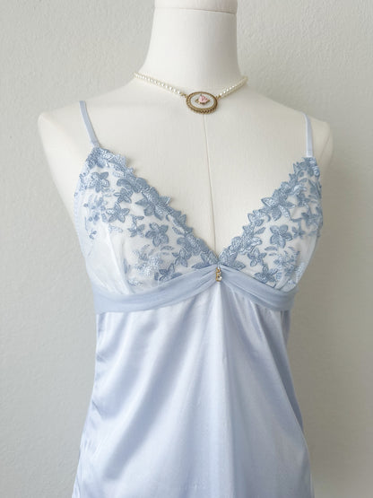 Blue Frost Lace Slipdress