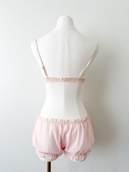 Blush Petal Ribbon Lounge Set