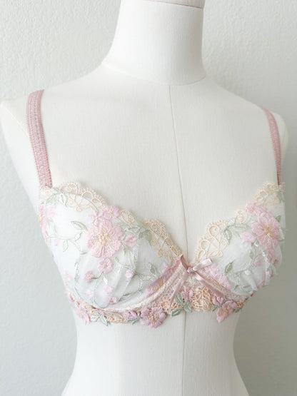 Blush Petal Lace Bra Set