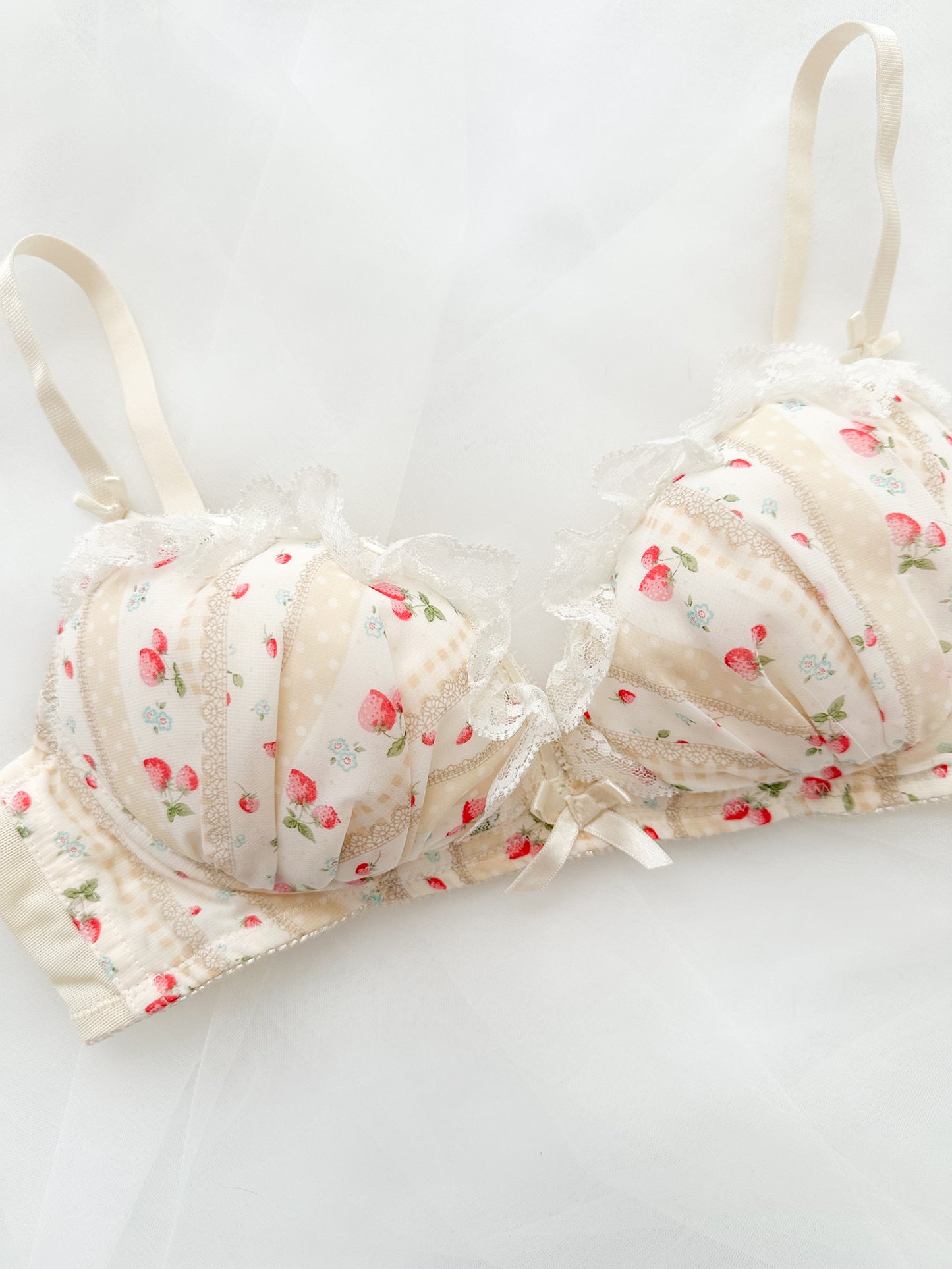 Strawberry Cream Lace Bra