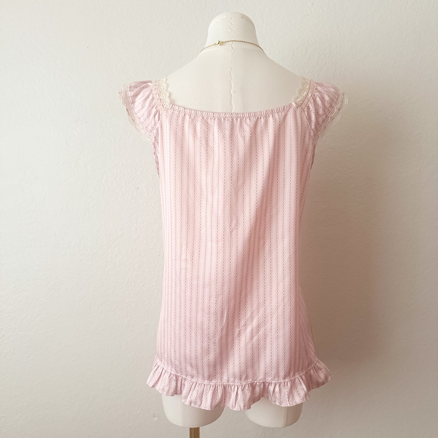 Lace Petal Stripe Blouse