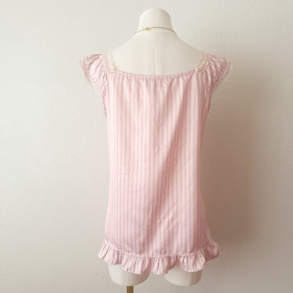 Lace Petal Stripe Blouse