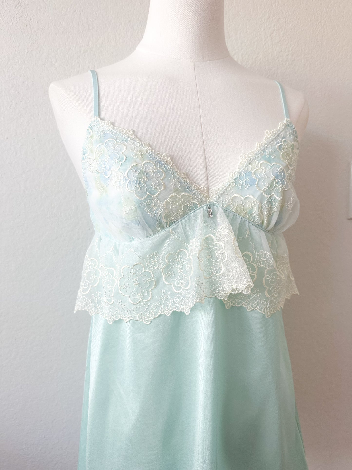 Mint Lace Lullaby Slipdress