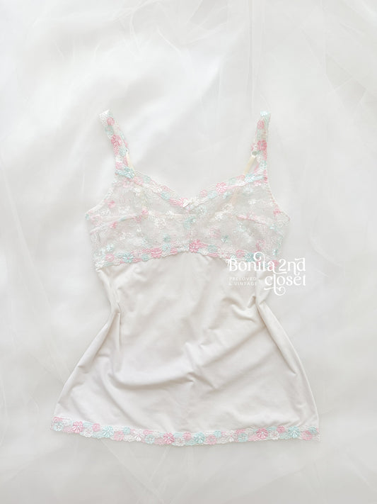 Pastel Mist Embroidery Camisole