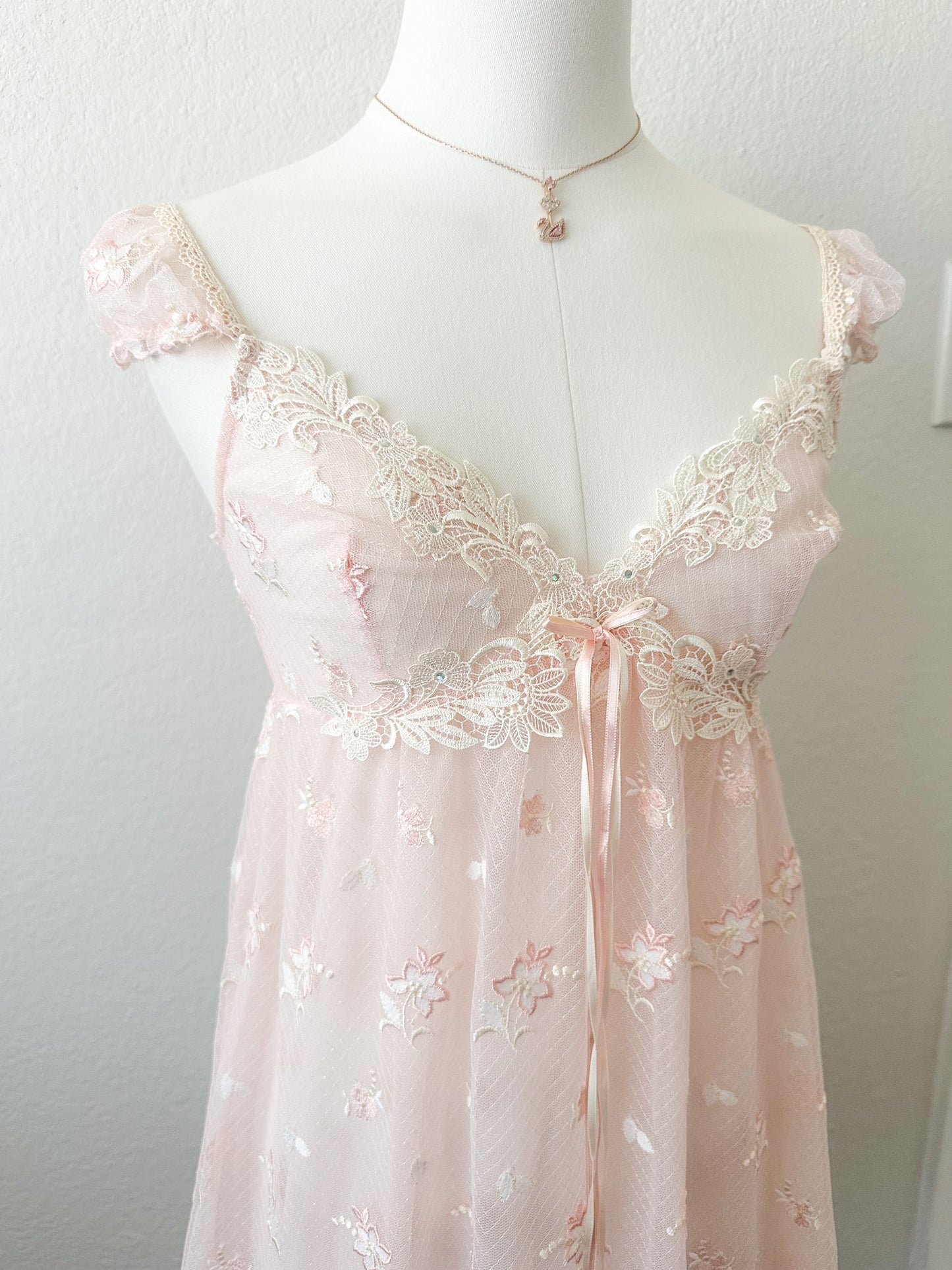 Fairy Petal Embroidery Slipdress