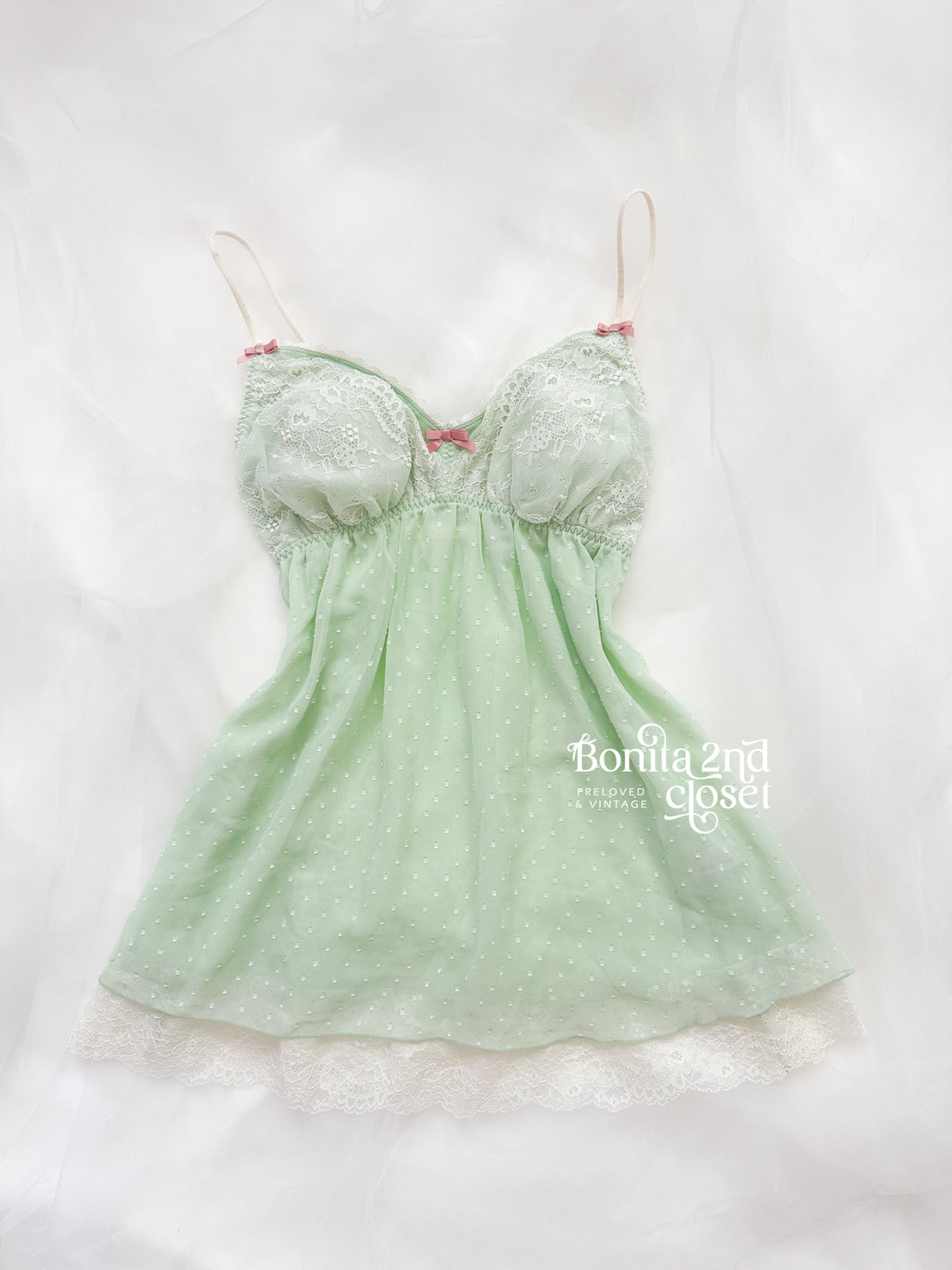 Mint Lullaby Babydoll Slip