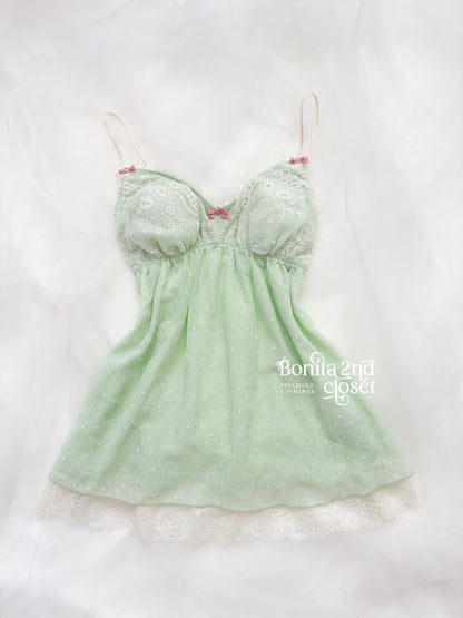 Mint Lullaby Babydoll Slip