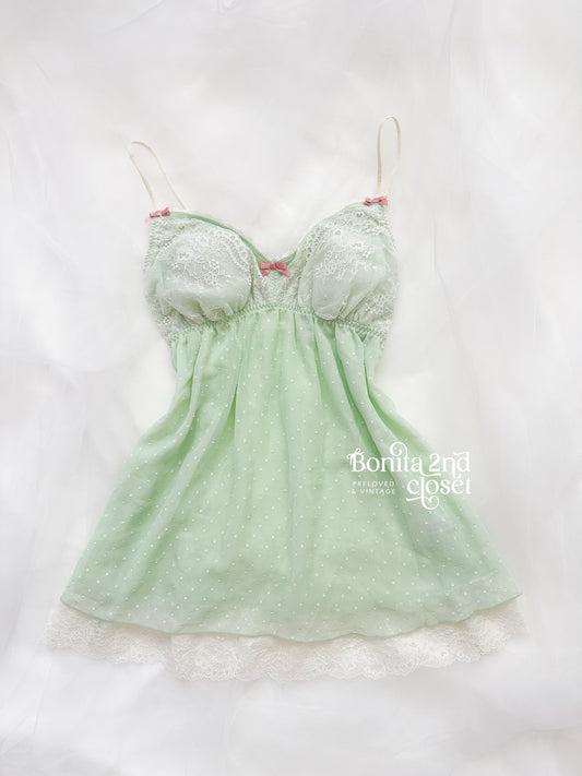 Mint Lullaby Babydoll Slip