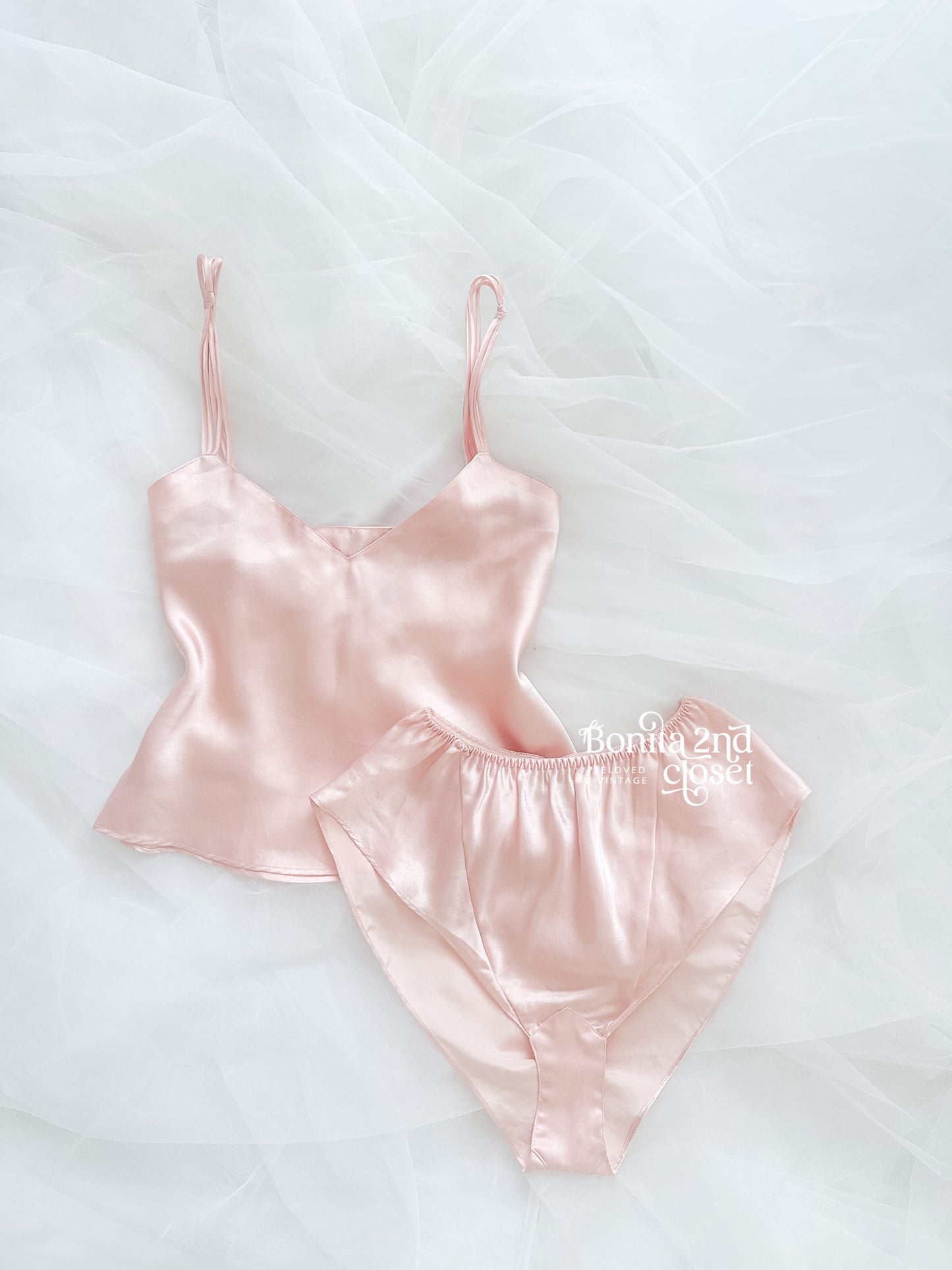 Vintage VS Blush Satin Set