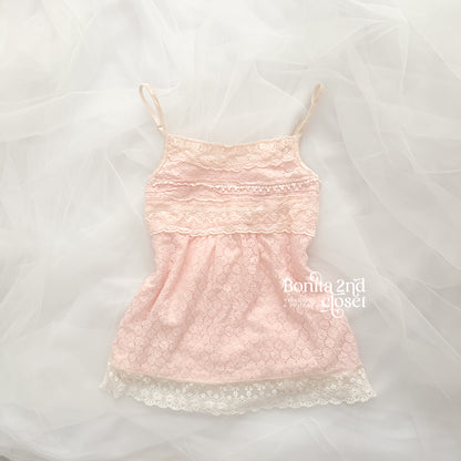 Coquette Blush Lace Cami