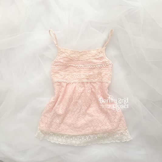 Coquette Blush Lace Cami