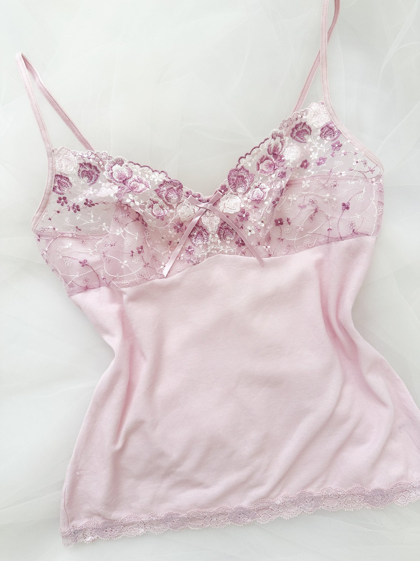 Violet Peony Lace Camisole