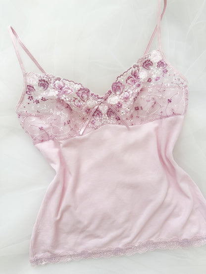 Violet Peony Lace Camisole