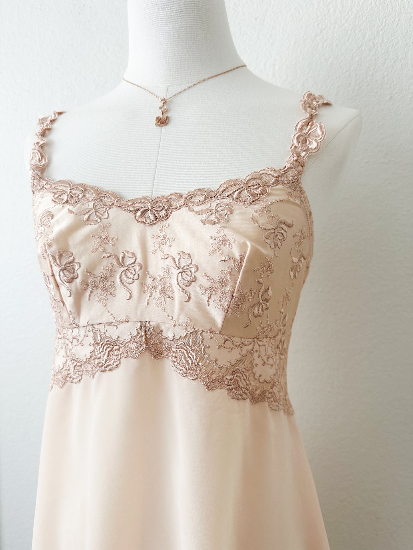 Champagne Embroidery Slipdress