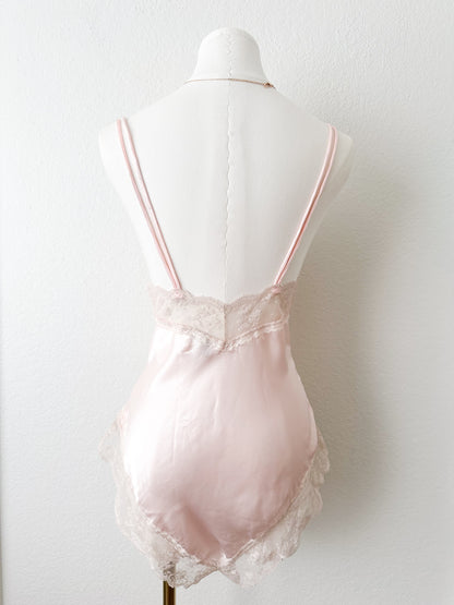 Vintage Blush Ribbon Teddy
