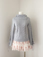 Lizlisa Ribbon Frost Knit Sweater