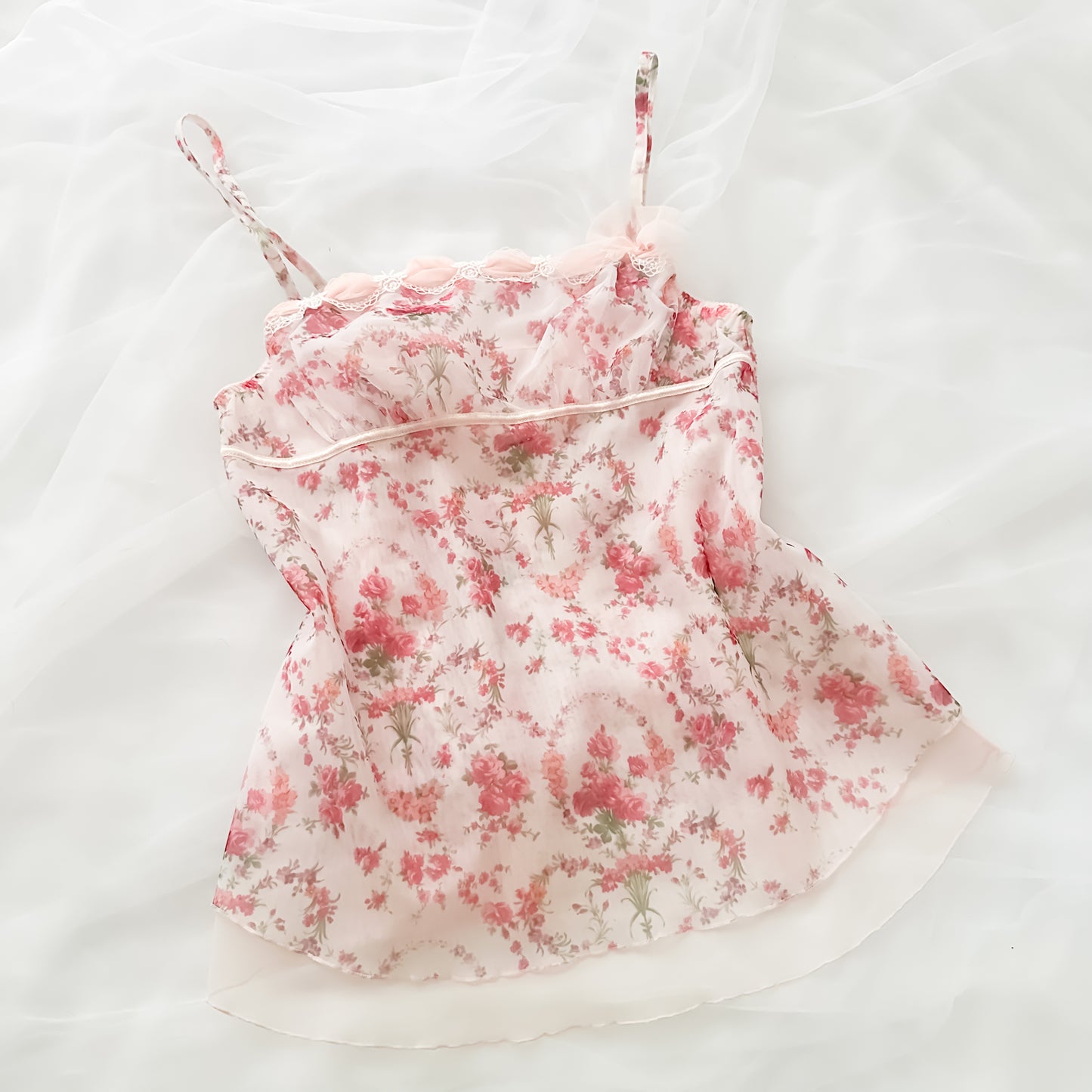 Floral Mist Babydoll camisole