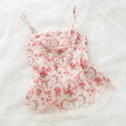 Floral Mist Babydoll camisole