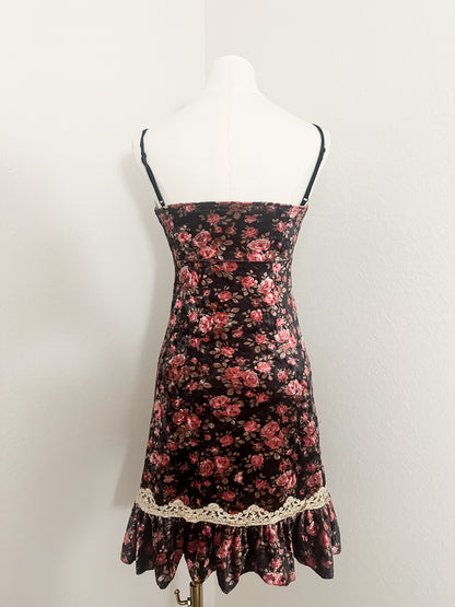 Velvet Rosette Dress