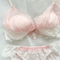 Pink Gingham My Melody Bra Set