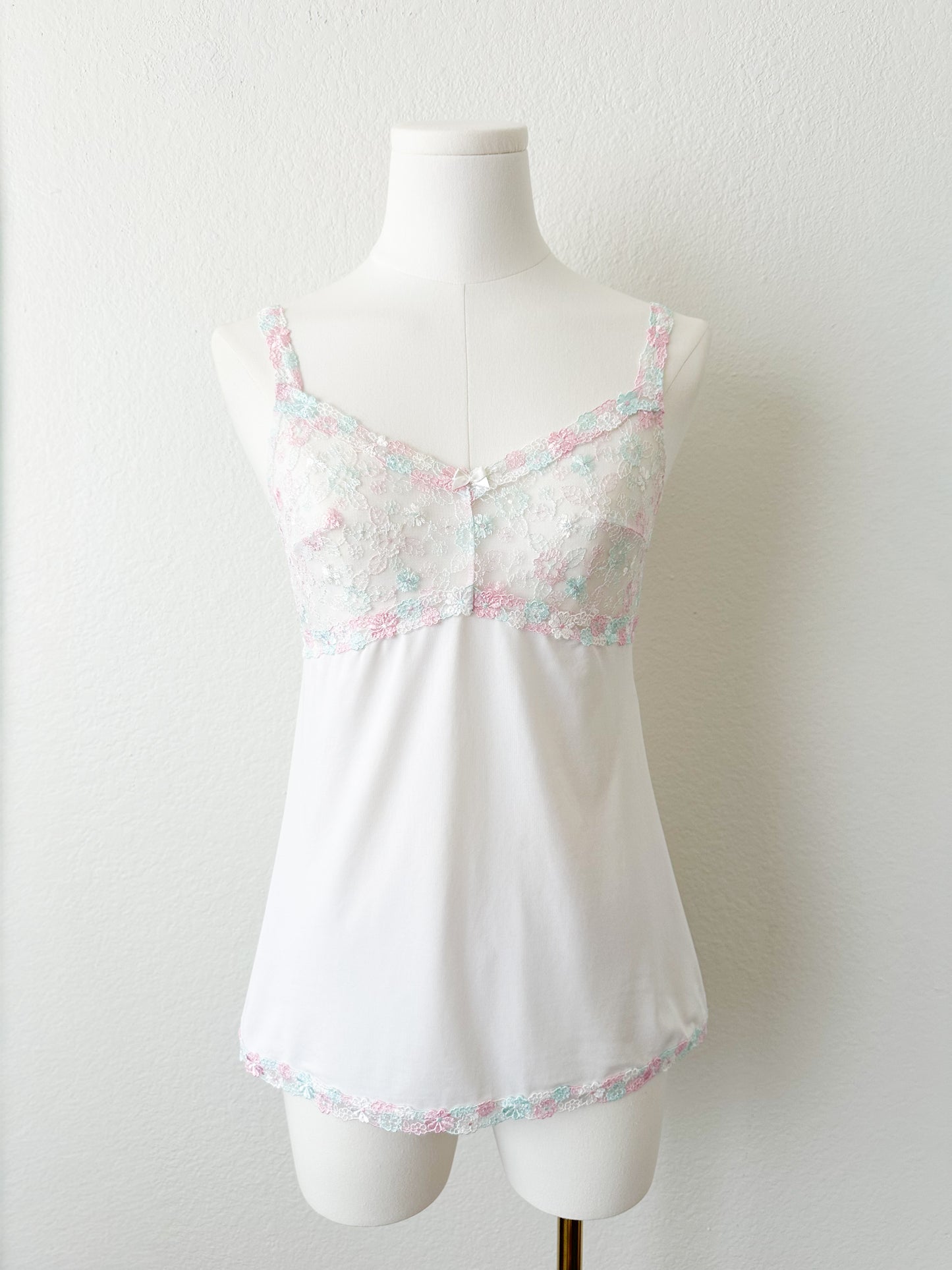Pastel Mist Embroidery Camisole