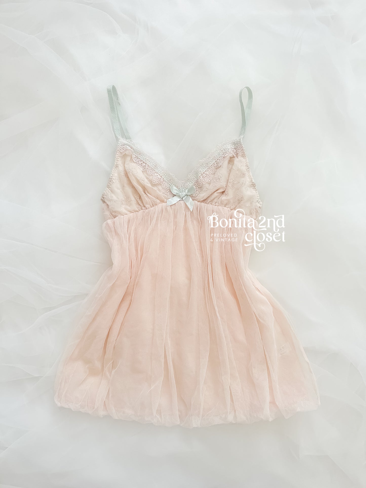 Blush Tulle Babydoll Dress