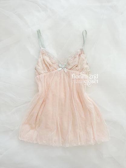 Blush Tulle Babydoll Dress
