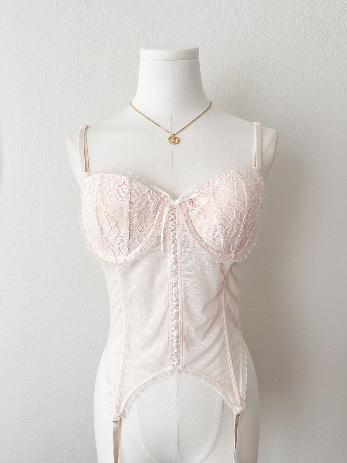 Delicates Blush Lace Corset