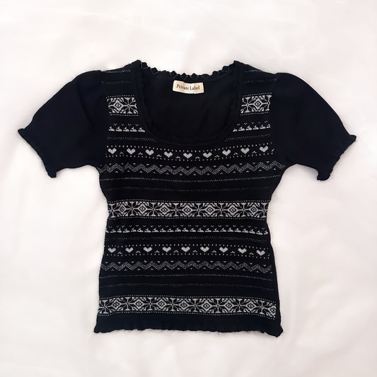 Japanese Snowflake Knit Top