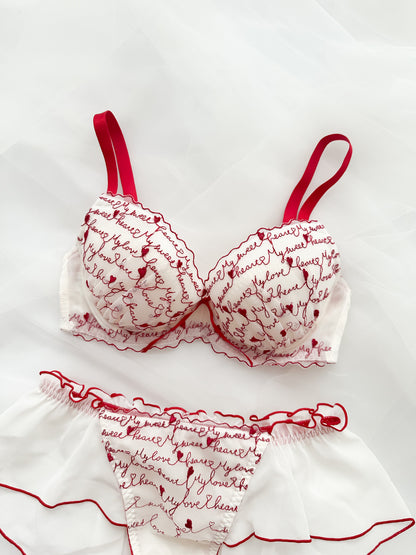 Love Letter Bra Set 32C