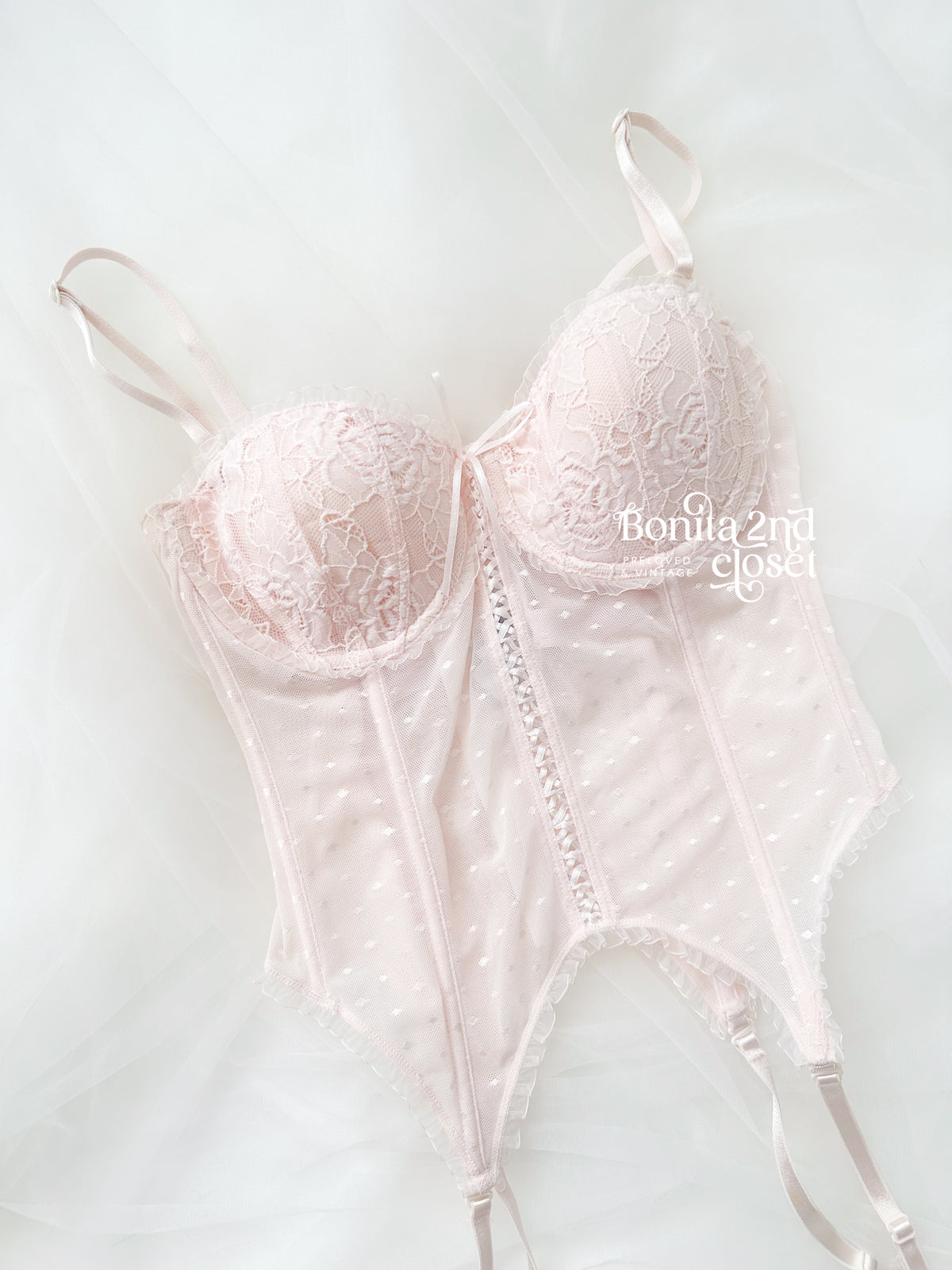 Delicates Blush Lace Corset