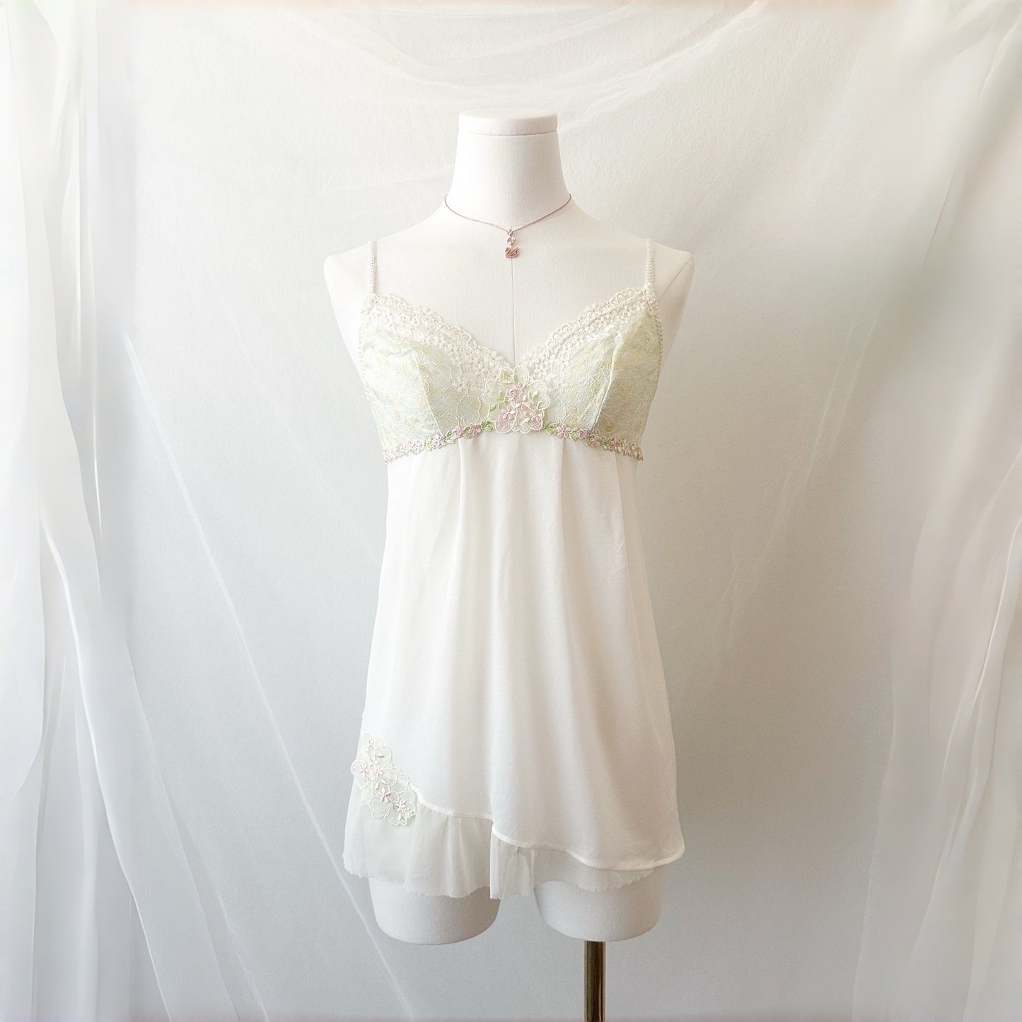 Mint Petal Lace Camisole