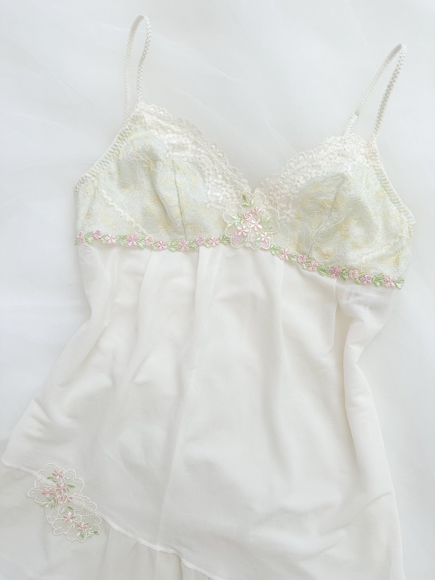 Mint Petal Lace Camisole