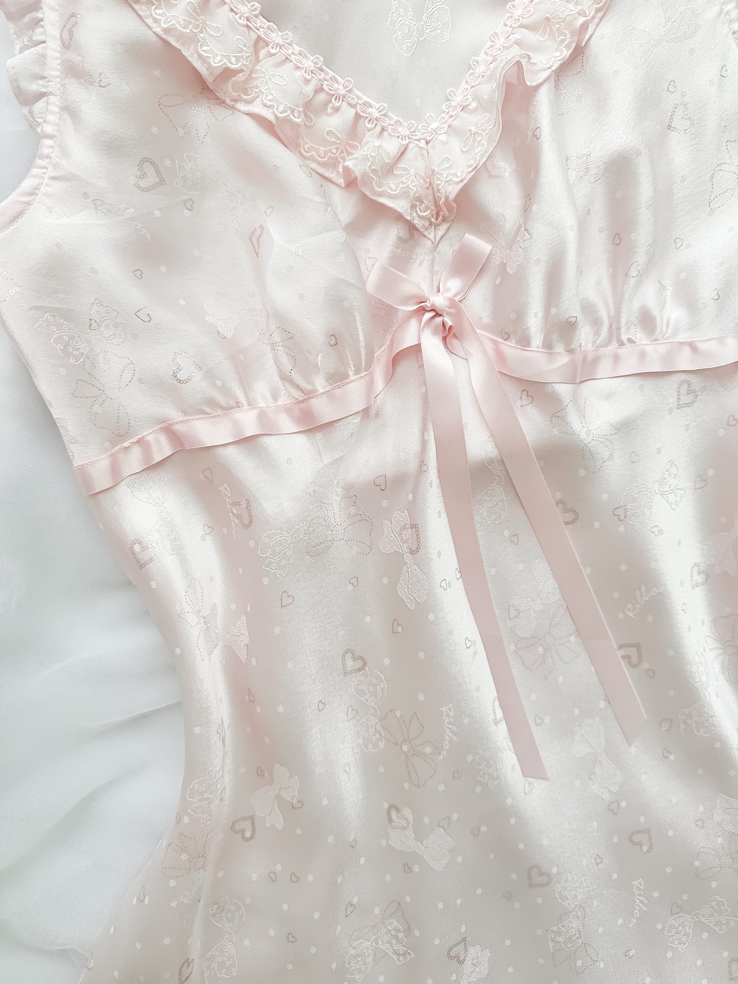 Sweetheart Ribbon Satin Slip