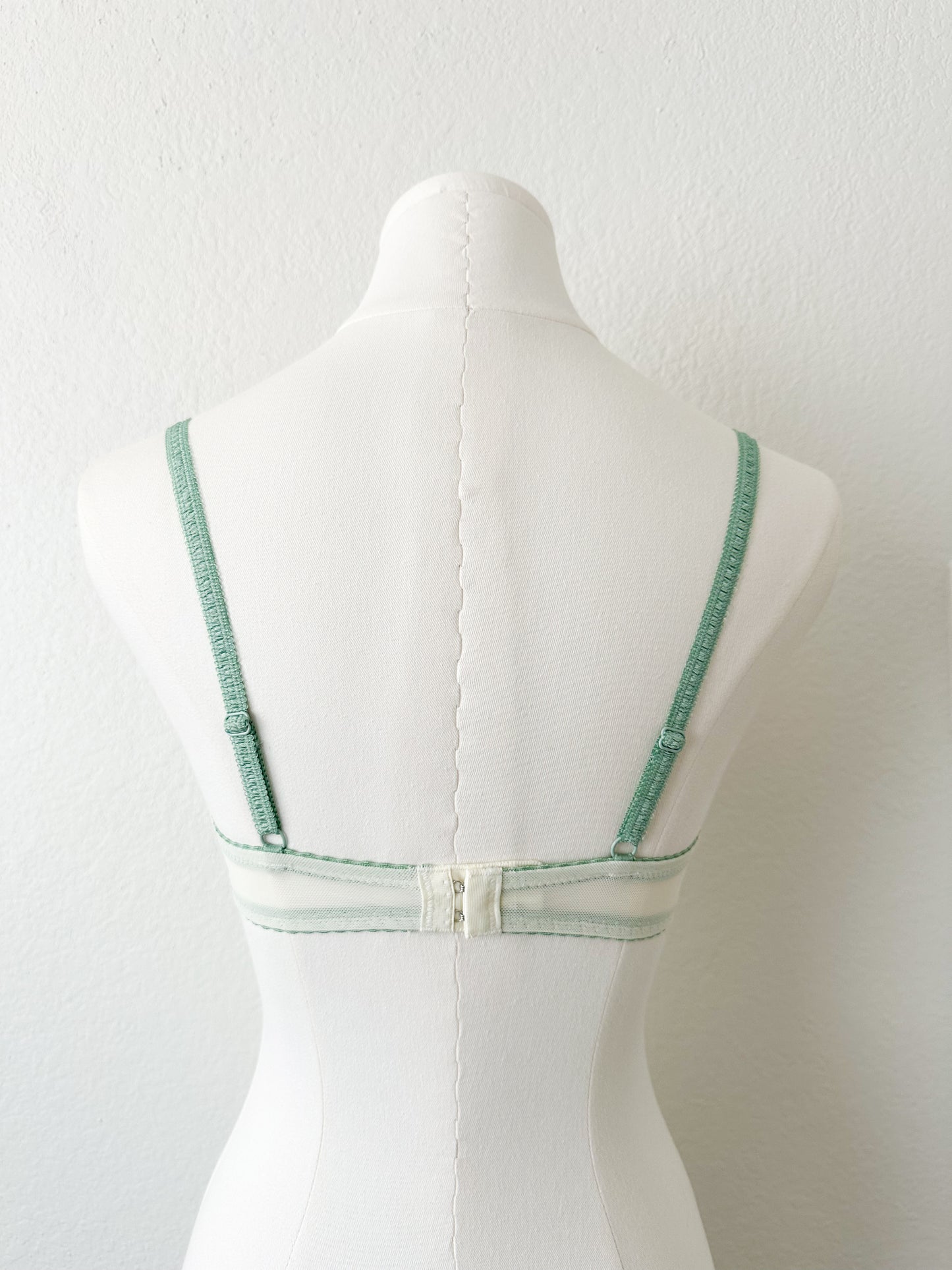 Sage Blossom Lace Bra Set