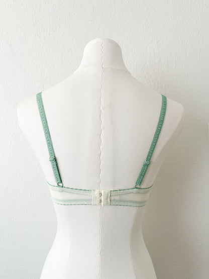 Sage Blossom Lace Bra Set
