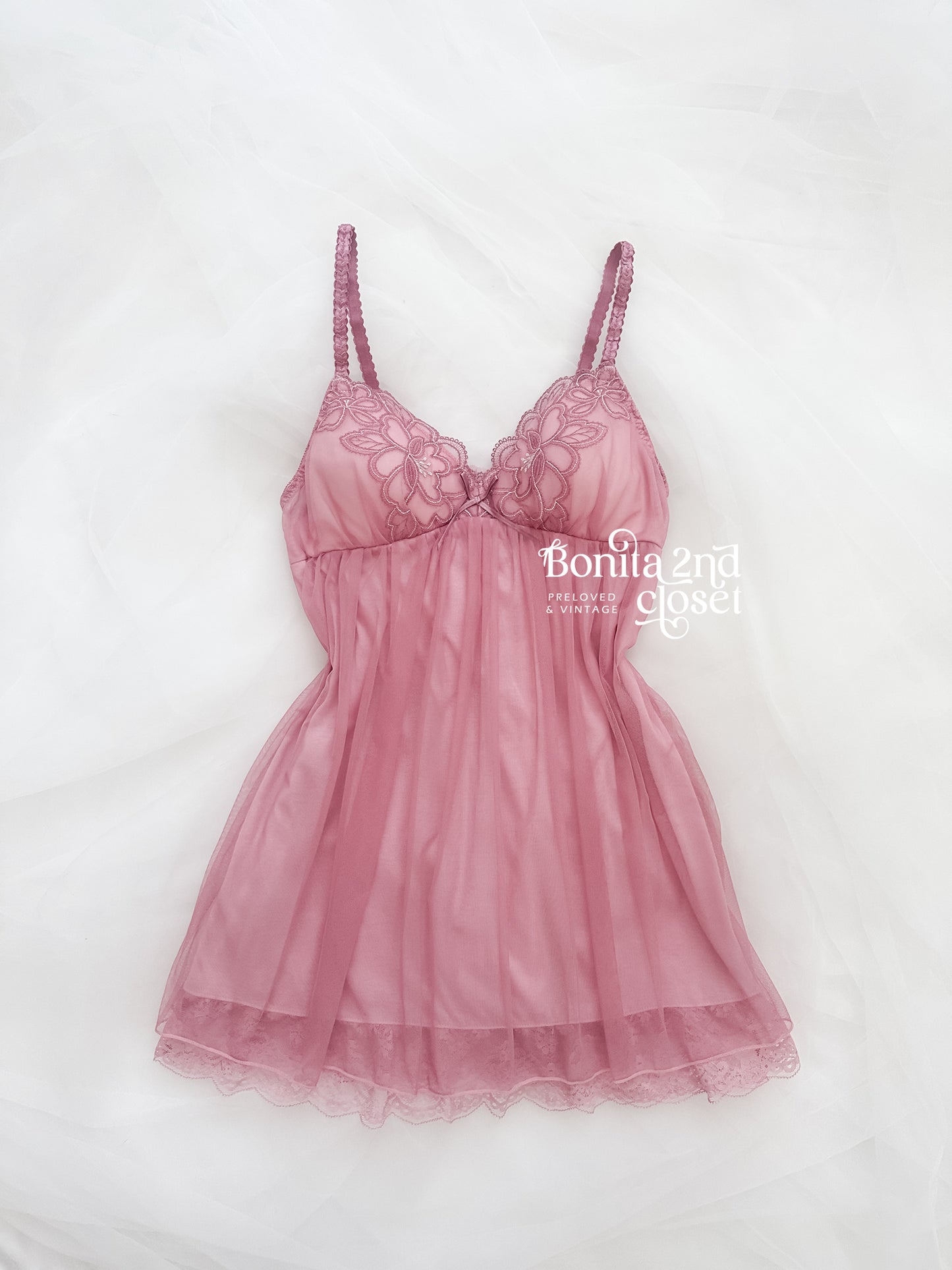 Lace Bloom Babydoll Slipdress