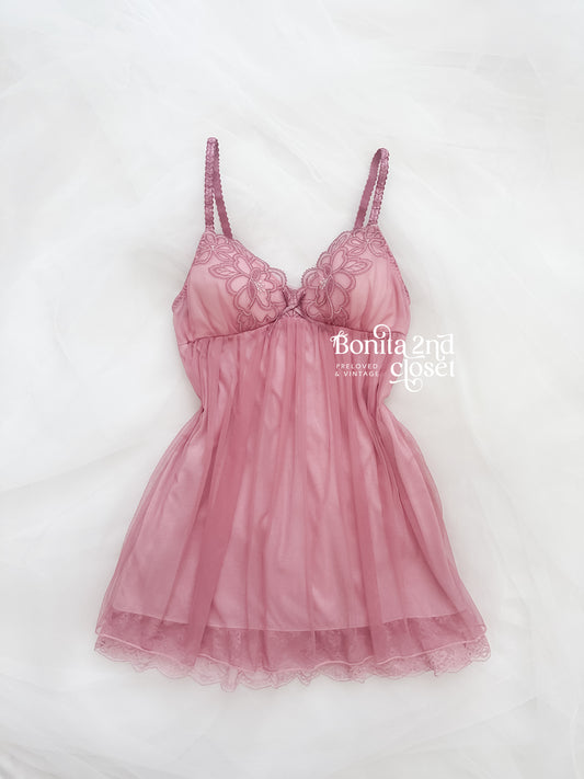 Lace Bloom Babydoll Slipdress