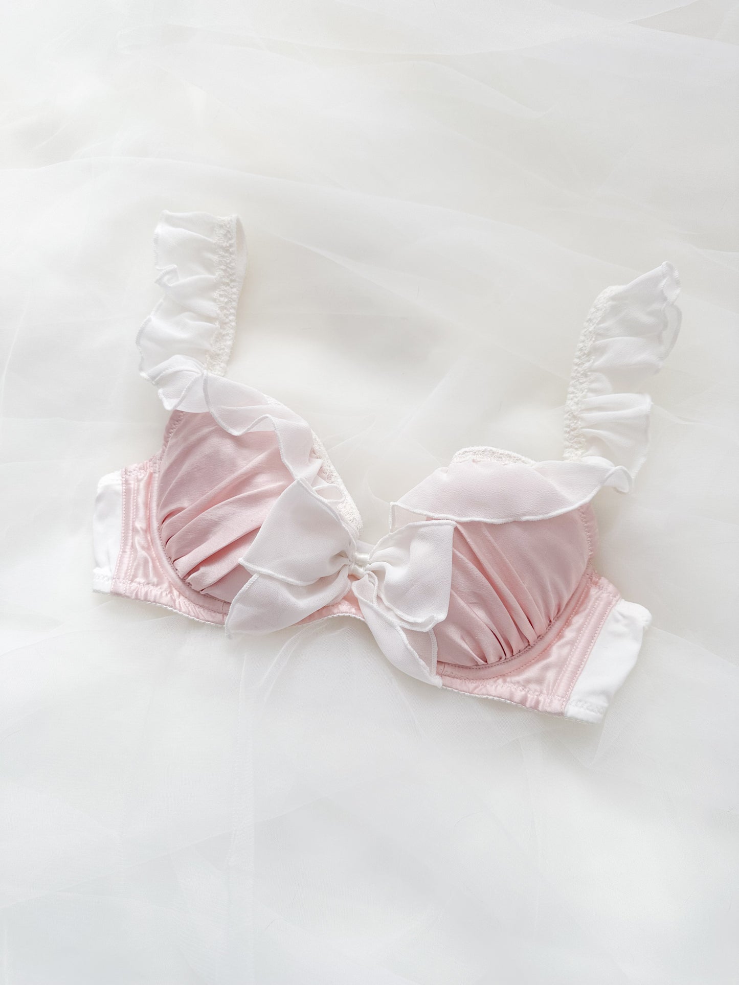 Ribbon Ruffle Bra 34A