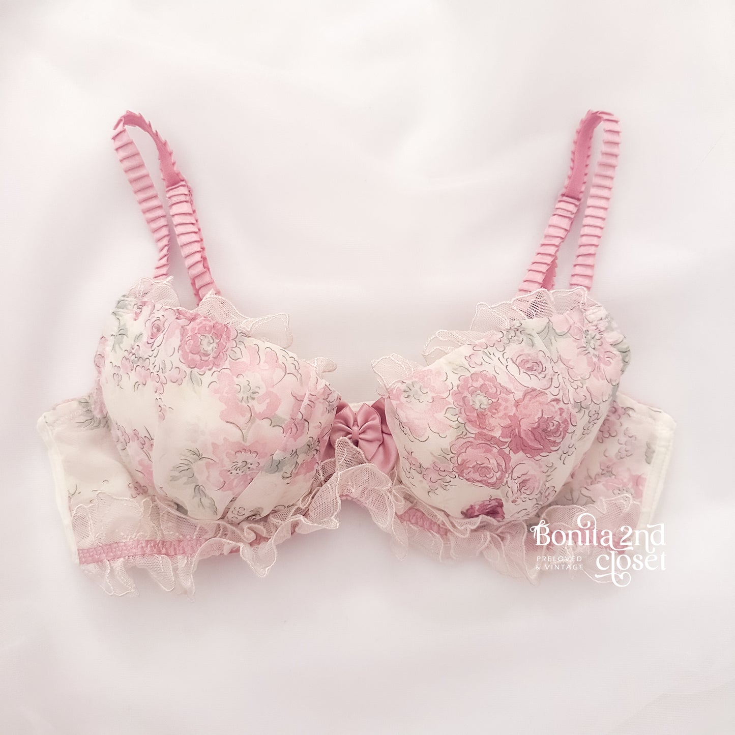 Pink Peony Mist Bra 32B