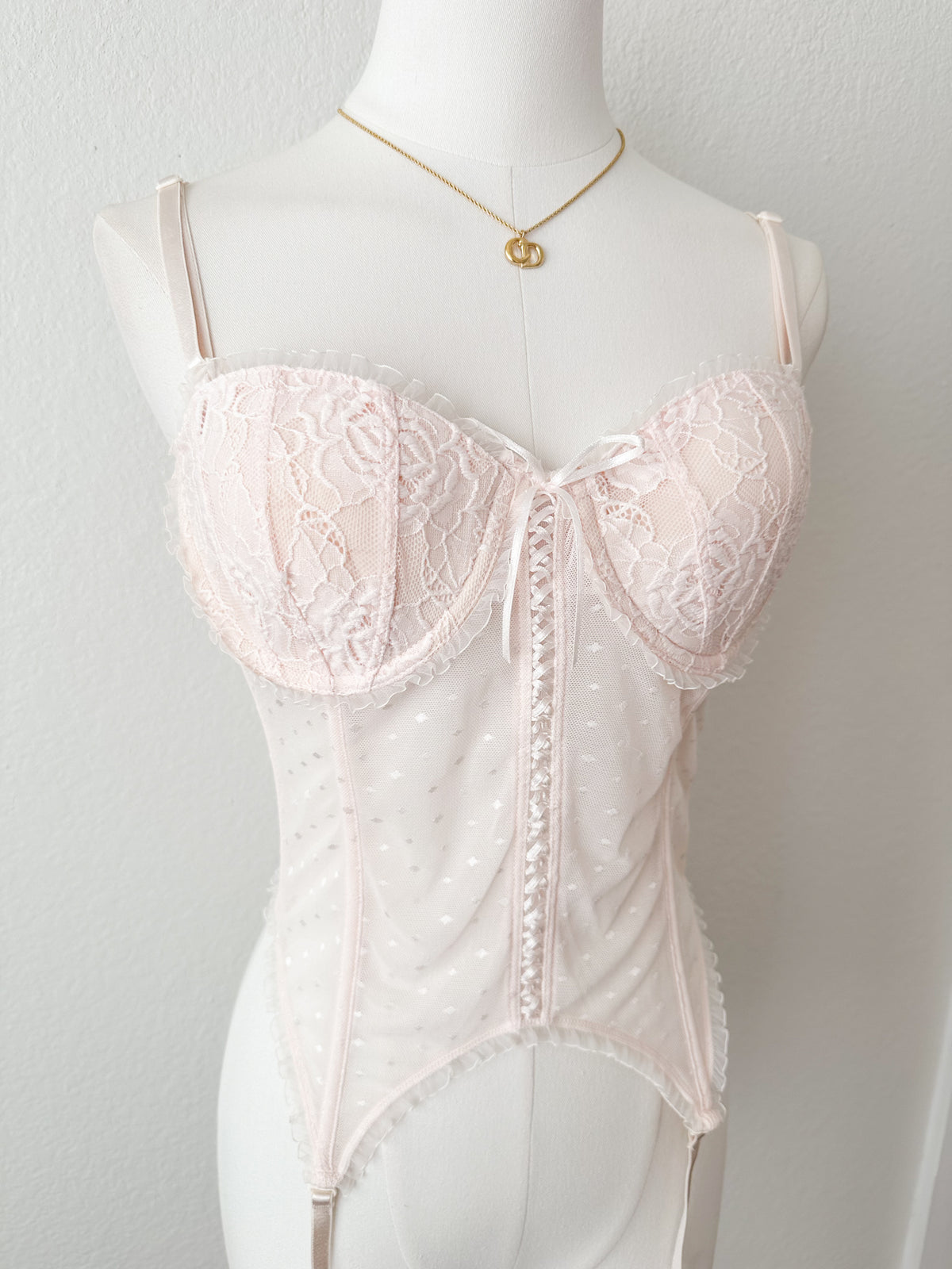 Delicates Blush Lace Corset