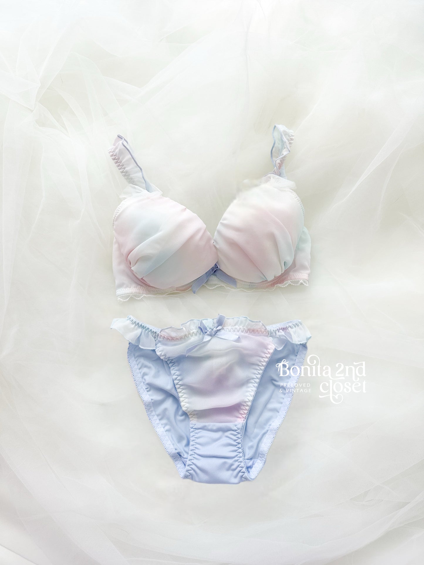 Seafoam Mermaid Bra Set 32C