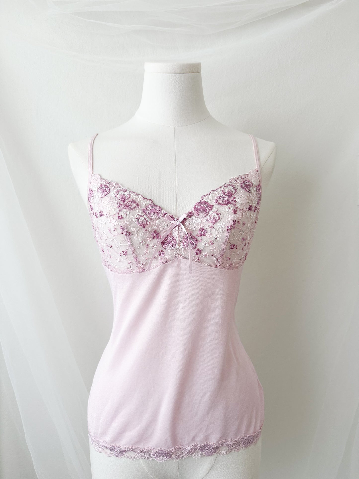 Violet Peony Lace Camisole