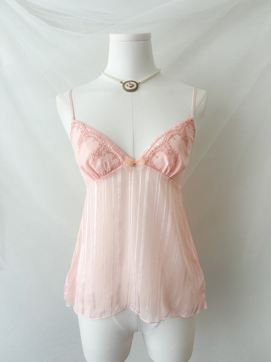 Blush Stripe Babydoll Camisole
