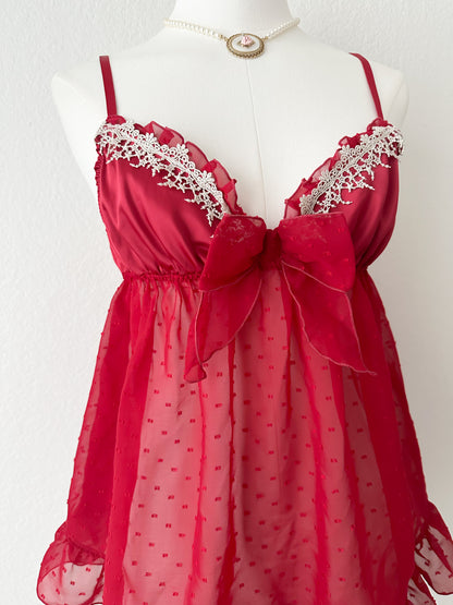 Crimson Love Babydoll Camisole