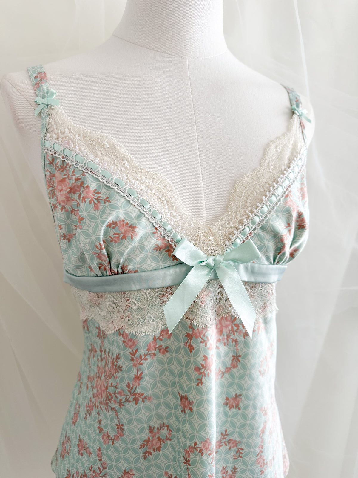 Vintage Porcelain Rose Camisole