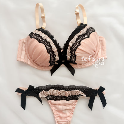 Midnight Late Bloom Bra Set 32A