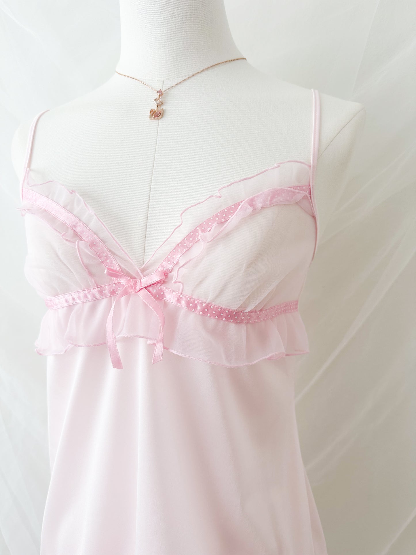 Pink Polkadot Slipdress