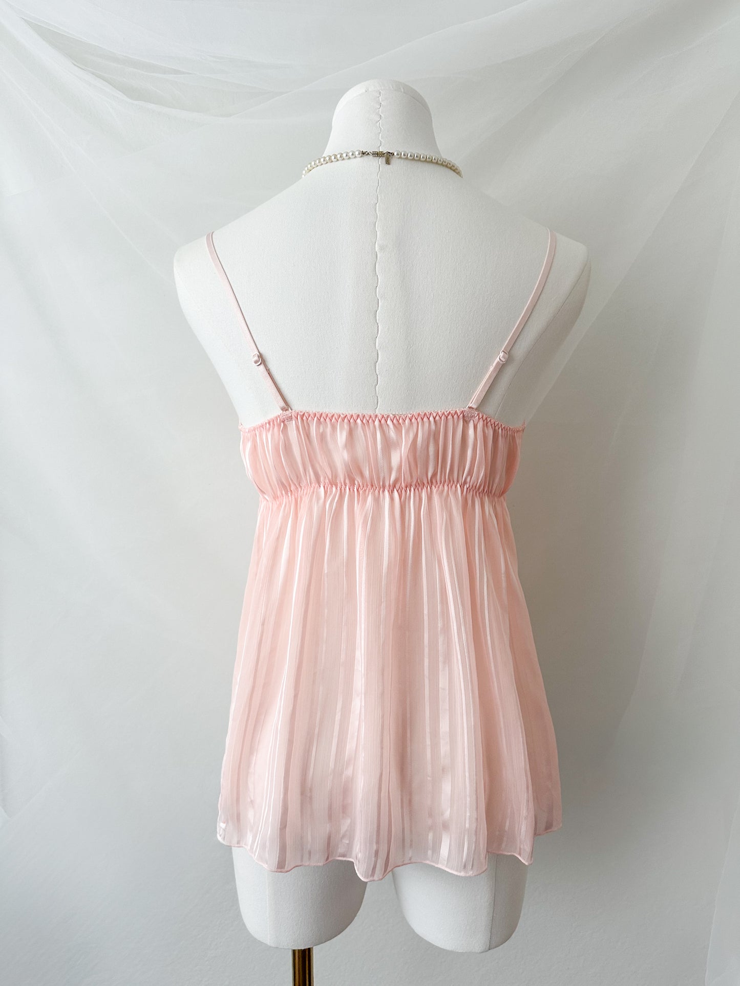 Blush Stripe Babydoll Camisole