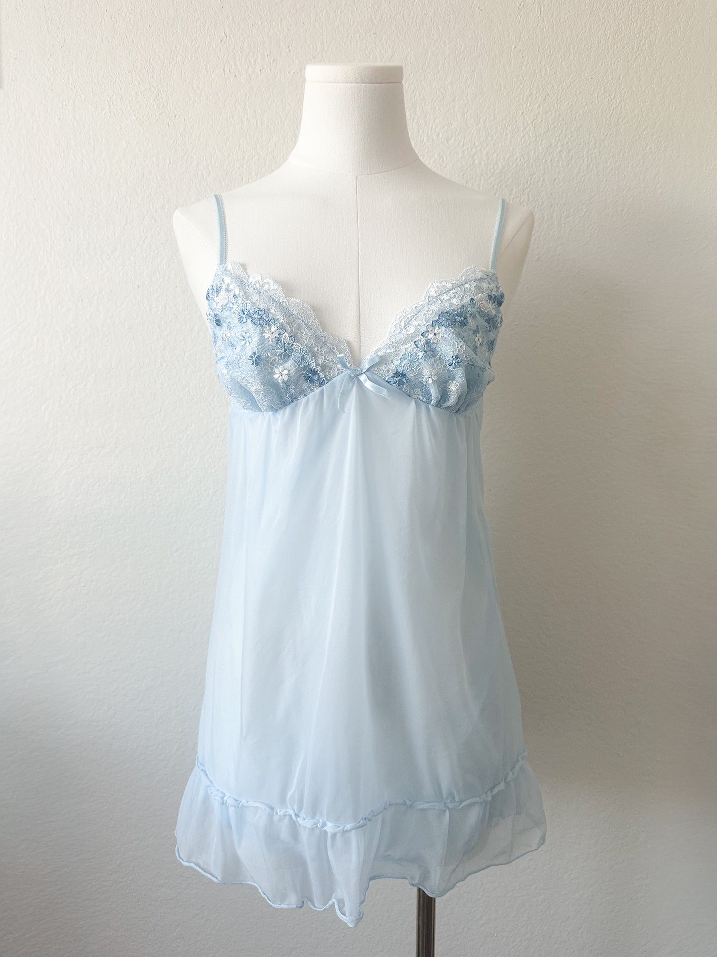 Skyfluff Ruffle Slipdress